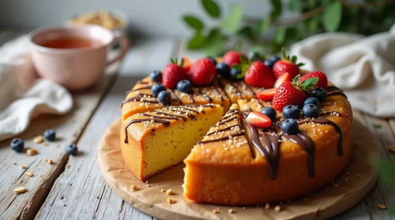 veganer kuchen rezept mit frischen Beeren und Nüssen – einfaches Rezept für gesunden Genuss